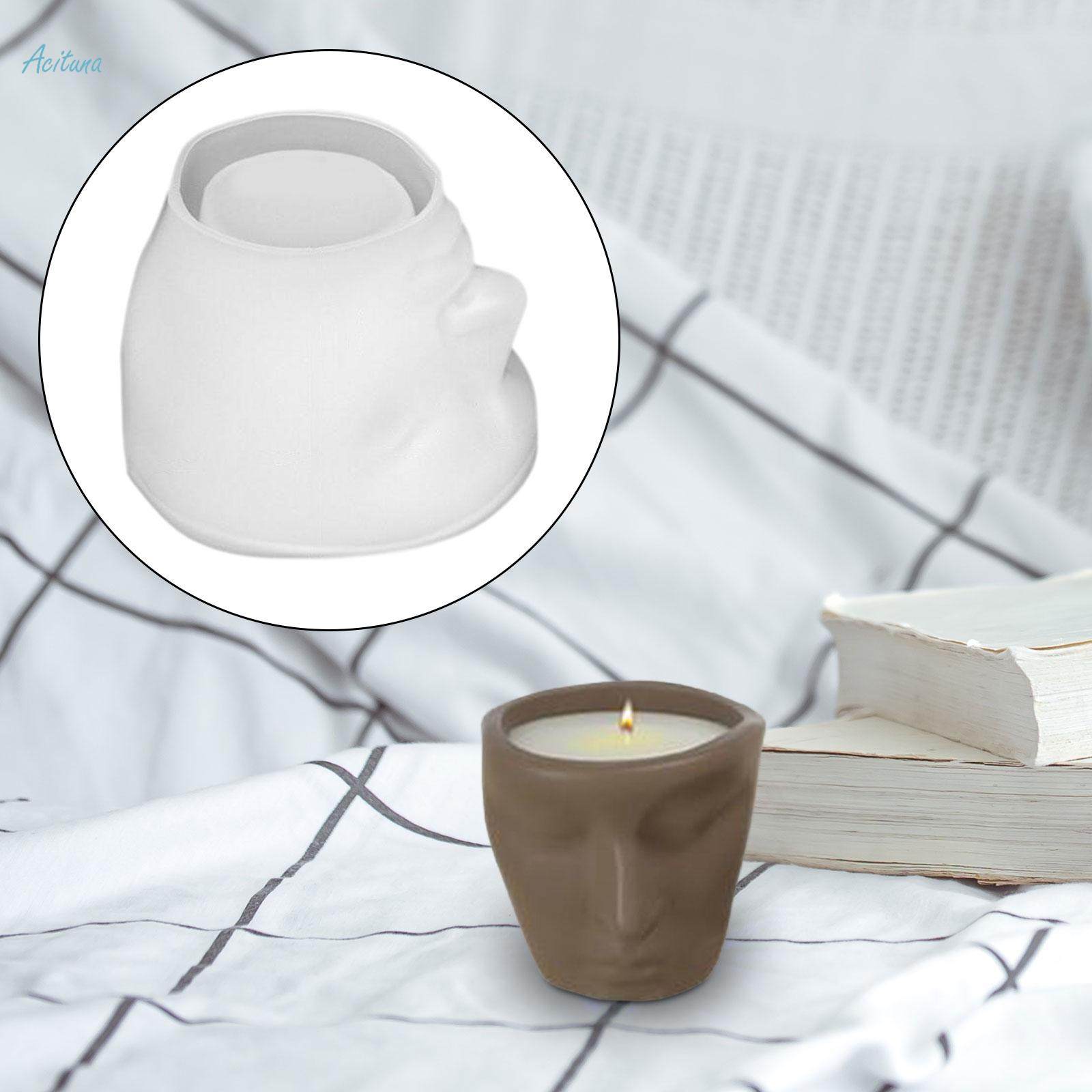 Abstract Human Face Silicone Model Epoxy Resin Casting Model DIY Clay Model Cup. 