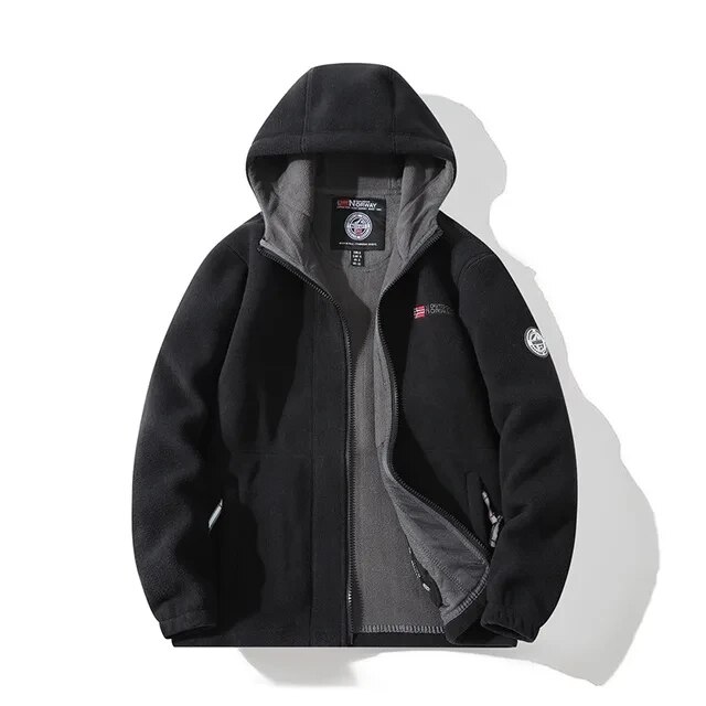 Exported To Norway CoatS Embroidery Plush Thickened Double-sided