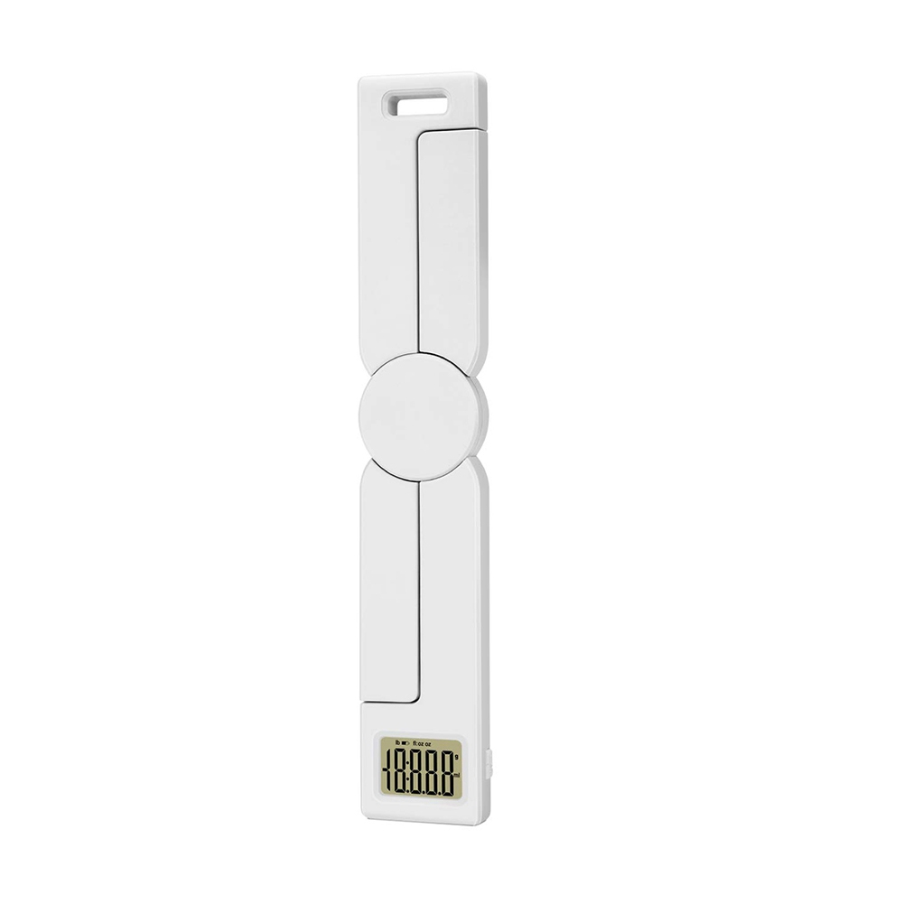 Compact Folding Digital Kitchen Scale, ly Accurate Foldable Portable Food Scale with Easy to Read LCD Display,White. 