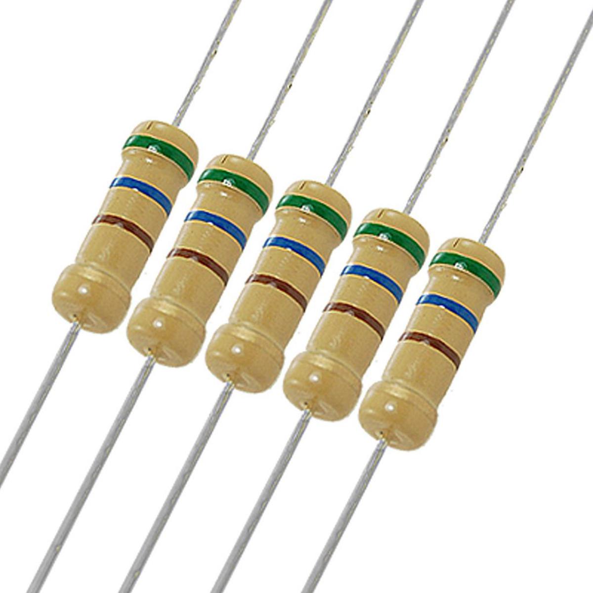 50Pcs- 330 Ohm Resistor 5% 330 Ohm Carbon Film 330 Ohm Resistors 1/4W Resistance 0.25 Watt 5% Tolerance Fixed Resistors 2 Pin Leads
