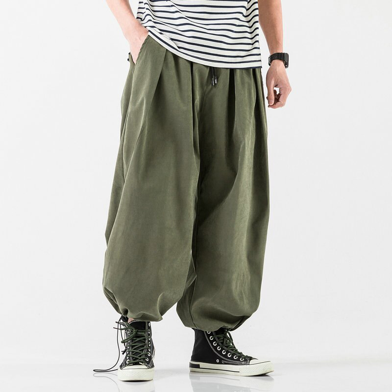 Wide Leg Pants Casual Men Trousers 