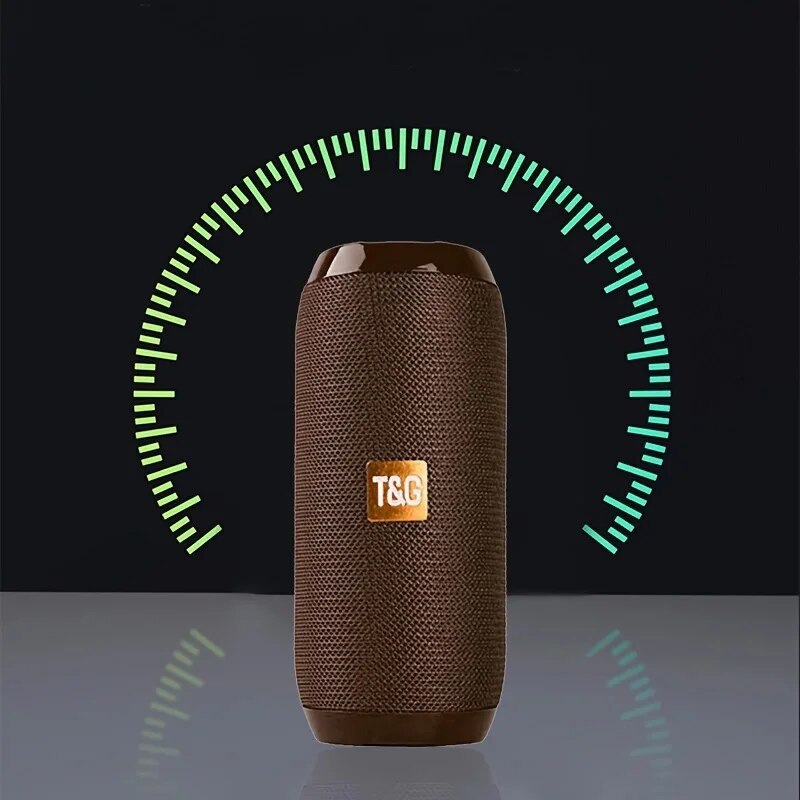 TG117 Portable Bluetooth Speaker Outdoor Wireless Woofer Free Call /FM/TF Card/USB Flash Drive Connect Mobile Phone/Tablet/TV. 