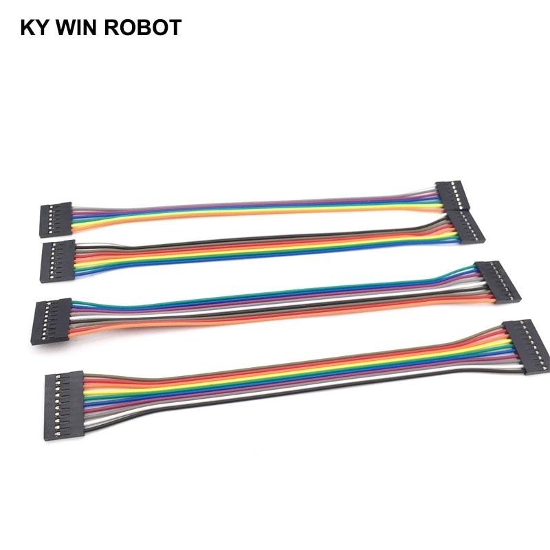 【happy one】Dupont line 20cm 2.54mm Female 2P/3P/4P/5P/6P/7P/8P/9P/10P/12P Color Breadboard Cable Jump Wire For Arduino. 