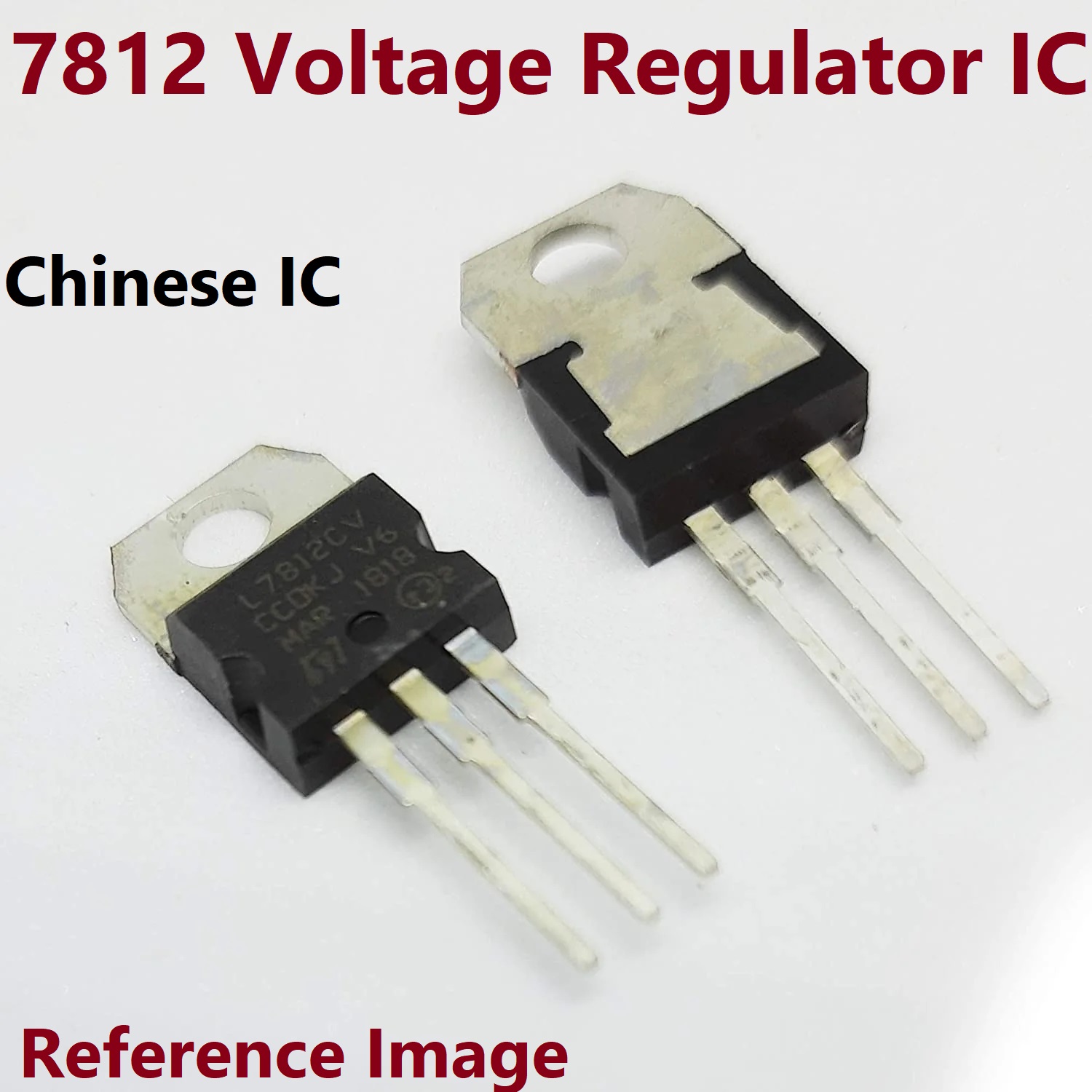 2Pcs- Chinese LM7812 Voltage Regulator LM7812 IC 12V 1.5A Voltage Regulator 3 Pin Leads 7812 Regulator IC TO-220 Package 12V 7812 Voltage Regulator. 