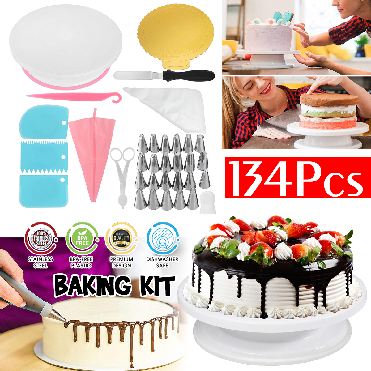 Baking Supplies Cake Making Full Set All-in-One Cake Decorating