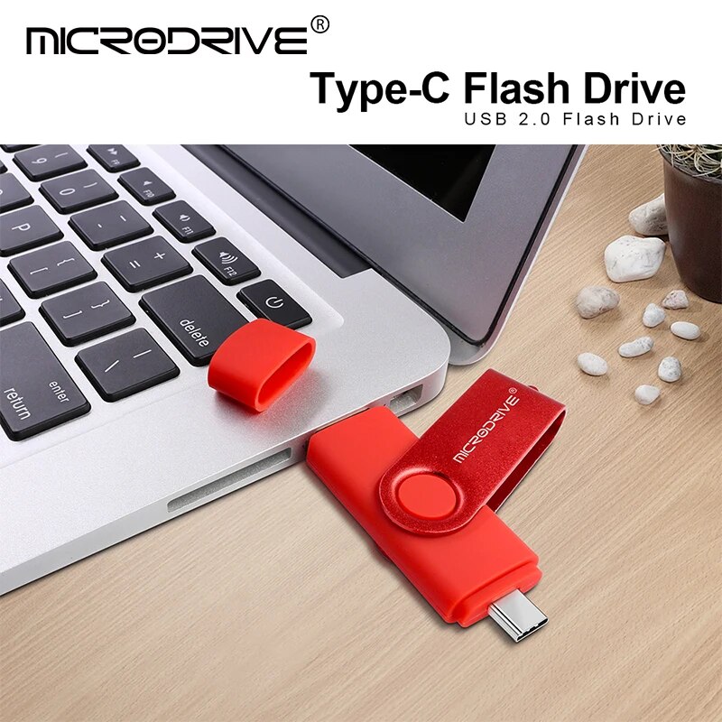 Multifunctional usb type c flash drive 128gb 64gb 32GB 4GB pendrive Pen drive 256gb Type-C 32gb memory stick u-disk 2.0 for PC. 