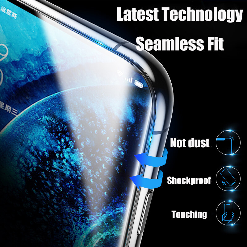 2pcs For OnePlus 12 Curved Tempered Glass Screen Protector Film for OnePlus 12 Full Cover Curved Edge Tempered Glass. 