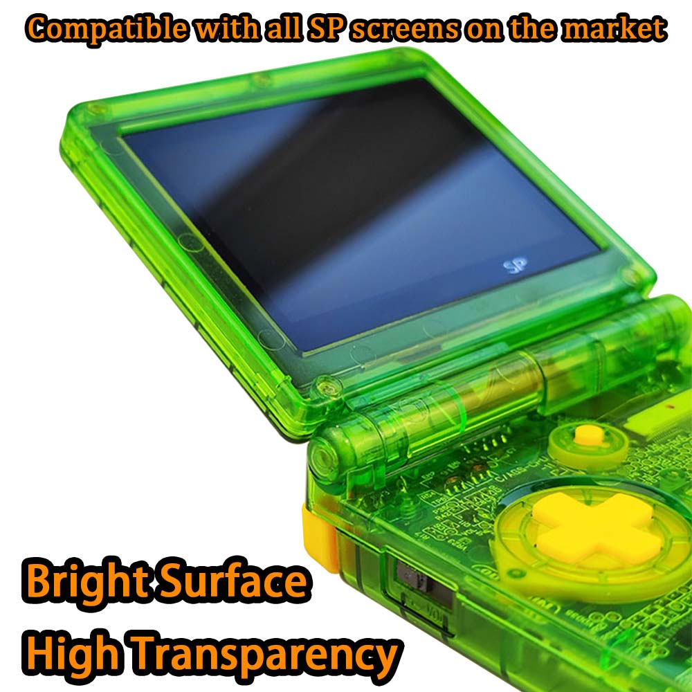 New Pre-Laminated Highlight Display IPS V4 LCD Screen Kits With Dedicated High Clear Housing Shell Set For GBA SP V4 IPS LCD. 