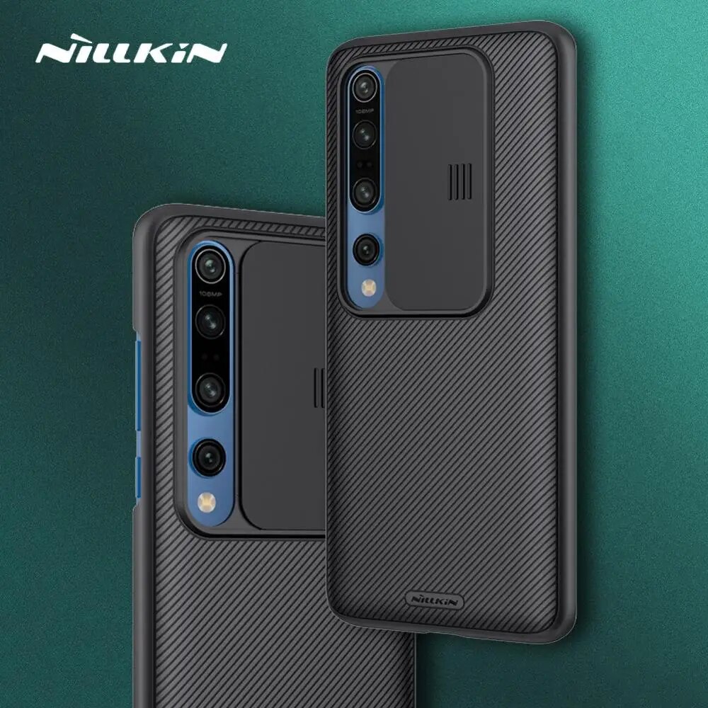 Nillkin for Xiaomi Mi 10 Pro Case Camshield Cover Slide Camera Protection PC Slim Phone Case for Xiaomi Mi10 Mi 10 Pro Lens Case