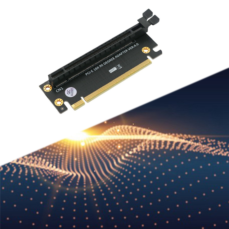 PCI-E16X 4.0 Graphics Card Test Adapter Board Multifunctional 2U Server Chassis PCI-E 4.0 90 Degree Adapter Card Easy Install Easy to Use. 