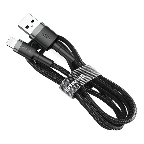 Baseus Cafule USB Data Cable For Type-C 3A 1M (CATKLF-BG1) – Gray & Black. 