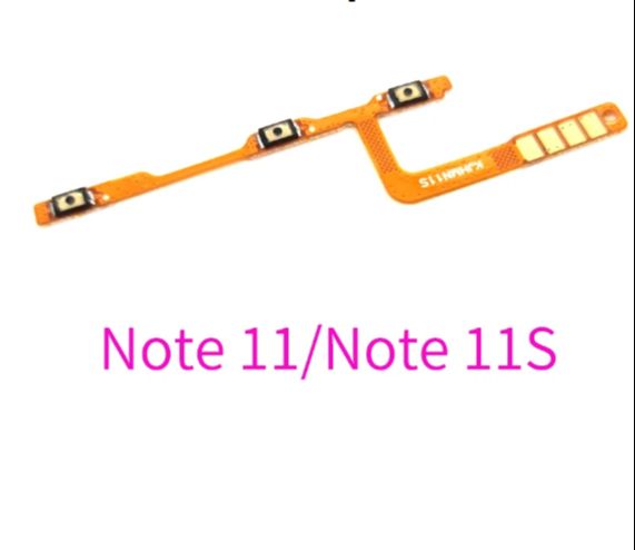 For Xiaomi Redmi note 11 / Redmi note 11s Replacement Power Volume Side Key Button Flex Cable On Off Switch Flex Cable Replacement Repair Parts - Mobile Phone Flex Cables(with free earphone)