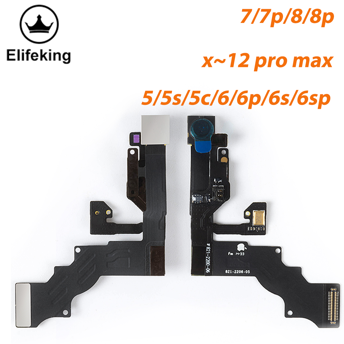 Front Camera For iPhone 6 6S 7 8 Plus X XR XS 12 11 Pro Max Proximity Sensor Small Camera Flex Cable Phone Repair Parts