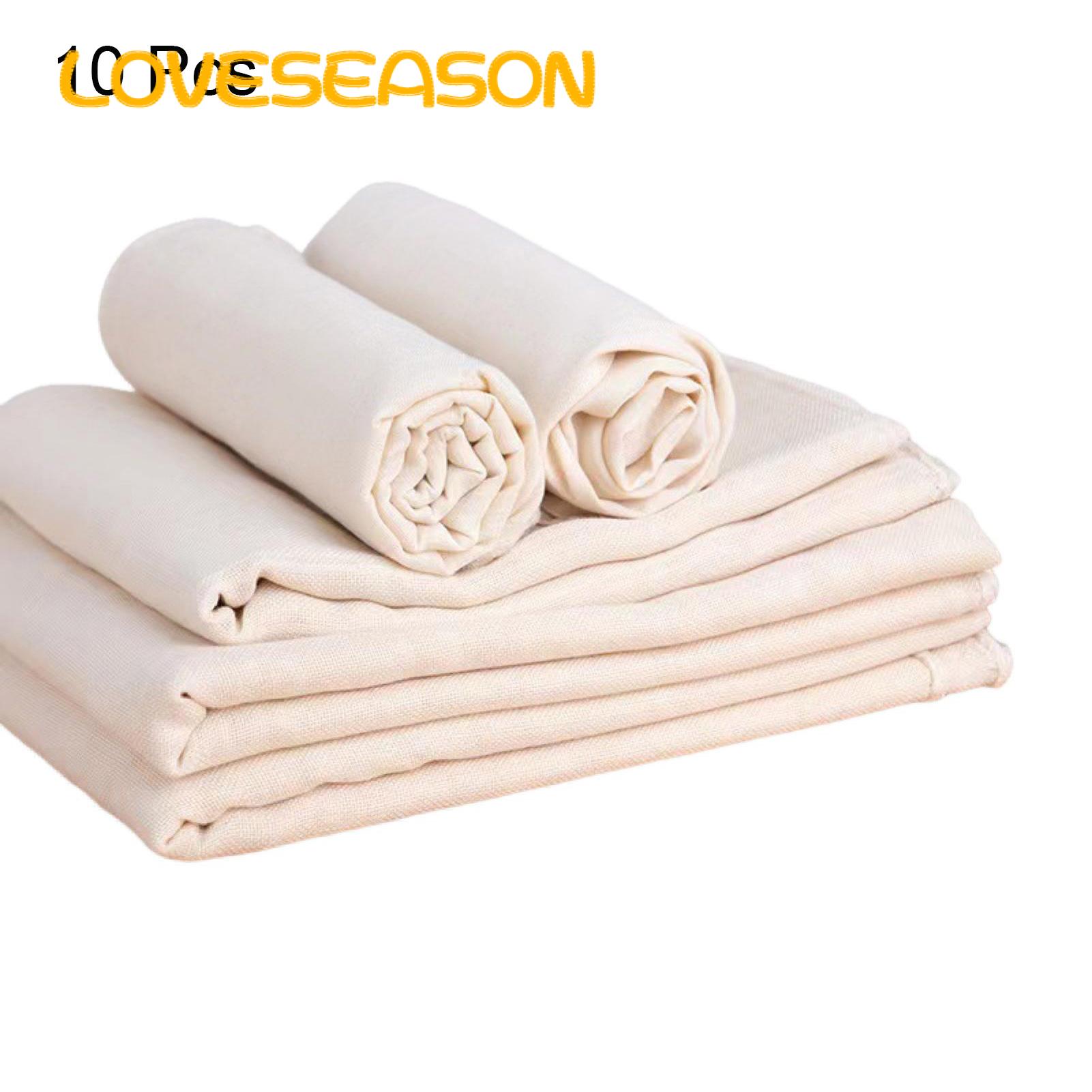 Tofu Filter Cloth 10pcs Reusable Cotton Tofu Cloth for Cooking Baking Juicing Fine Mesh Food Strainer Filter Muslin Fabric Unbleached Cheese Cloth Square Fine Mesh Cheese Cloth