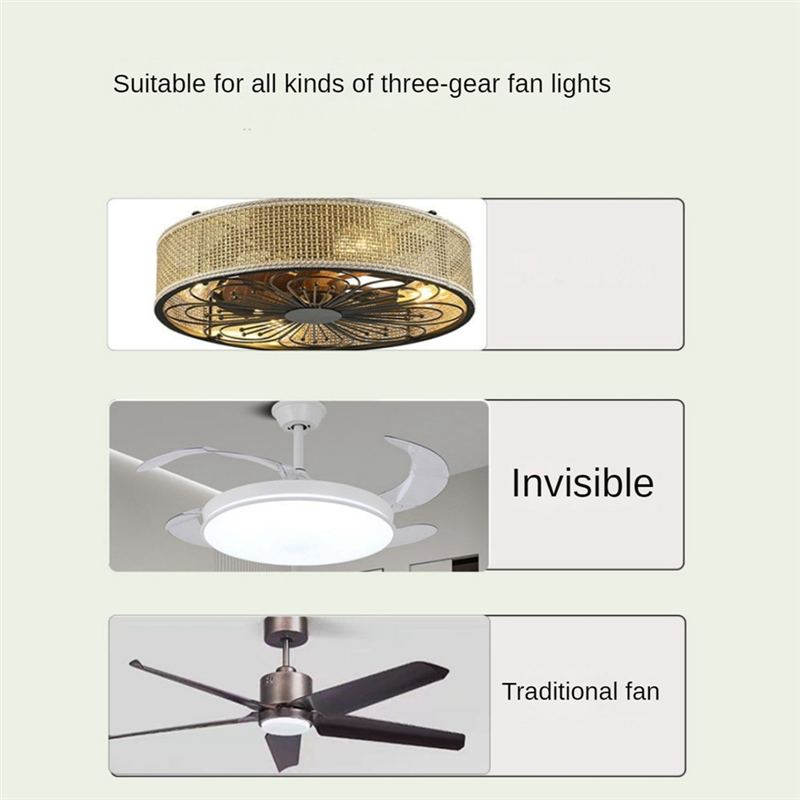 JDXHLAU Universal Ceiling Fan Remote Control Kit Replacement, 6-Speed & Timing, Remote Replacement for DC Ceiling Fan Light. 