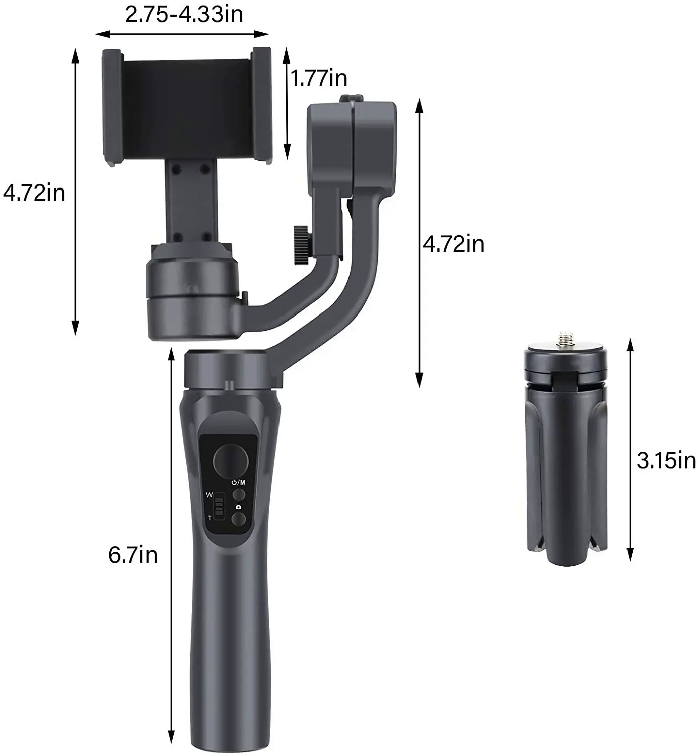 F6 3 Axis Gimbal Handheld Stabilizer Cellphone Action Camera Holder Anti Shake Video Record Smartphone Gimbal For Phone. 