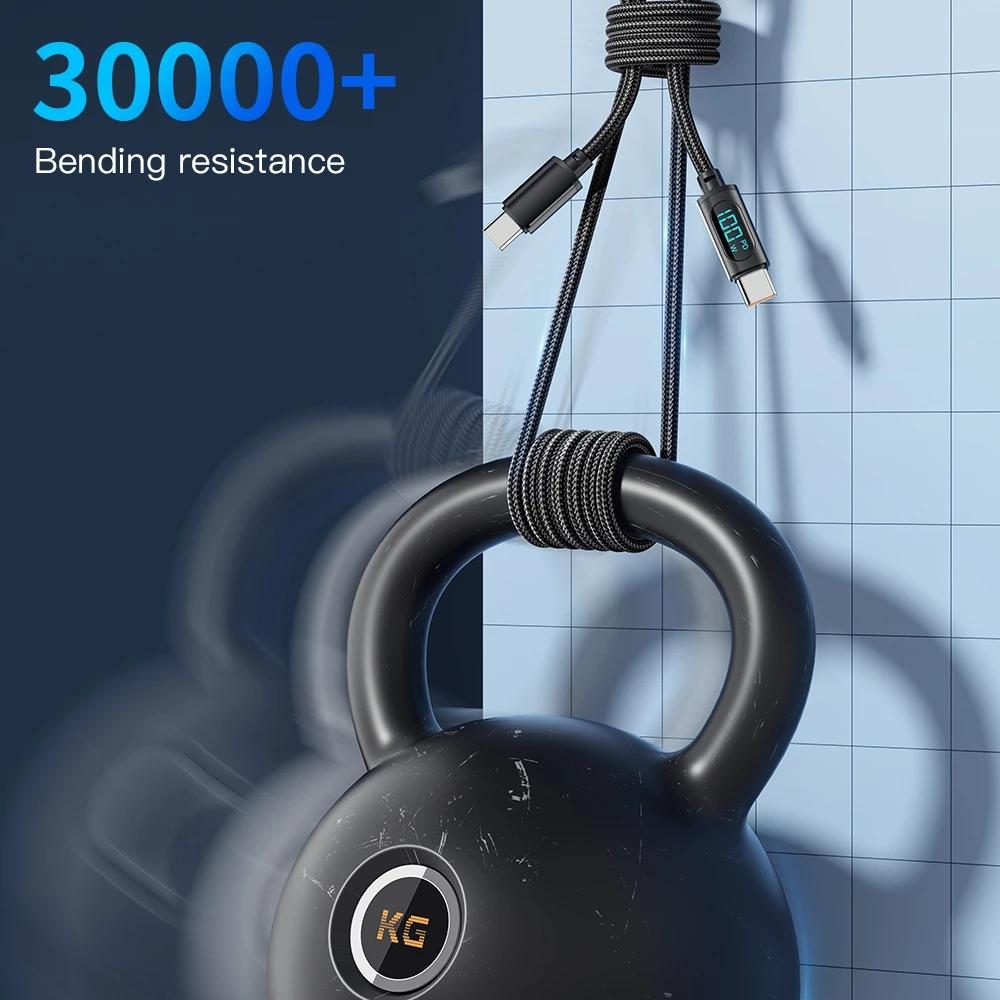Essager Flagship Store Sent From A Chinese Factory, 100% Brand New 7A PD 100W USB Type C Data Cable To USB C 7A Fast Charging Charger Wire Cord for Xiaomi OPPO Huawei Poco Samsung Display Cord Cable. 