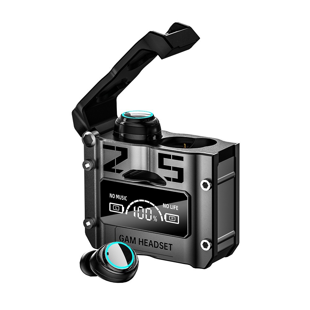 【FUPANG】Tinzzi TWS low latency gaming earbuds stereo sound Bluetooth headphones Noise Cancelling headset with charging box. 