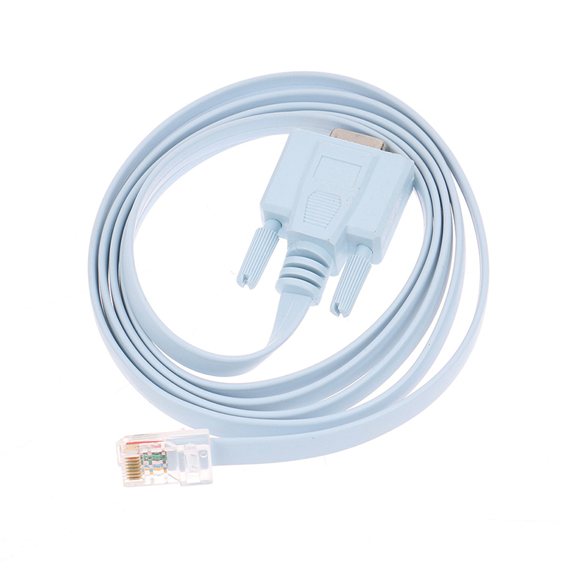 【FUPANG】1PC RJ45 to RS232 com serial port 9-hole crystal DB9 to Creek. 