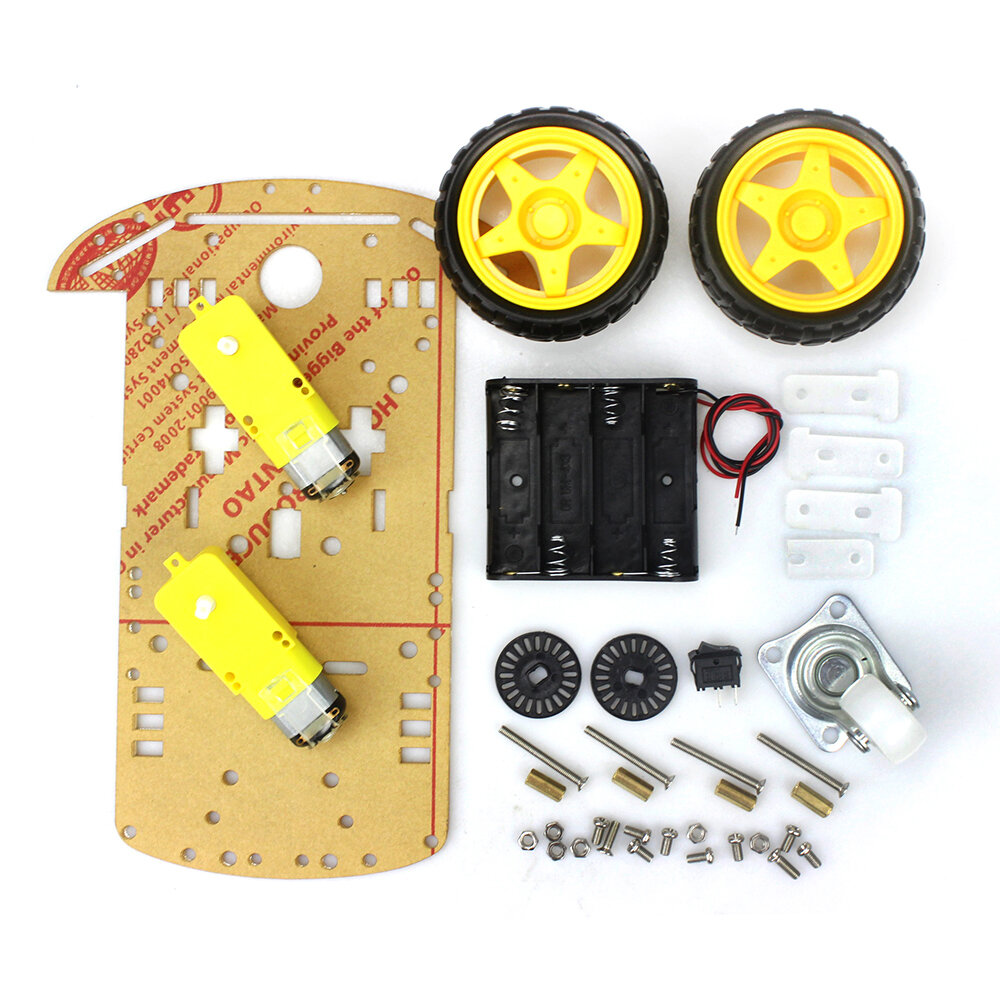 Intelligent car chassis encoder Arduino ultrasonic module. 