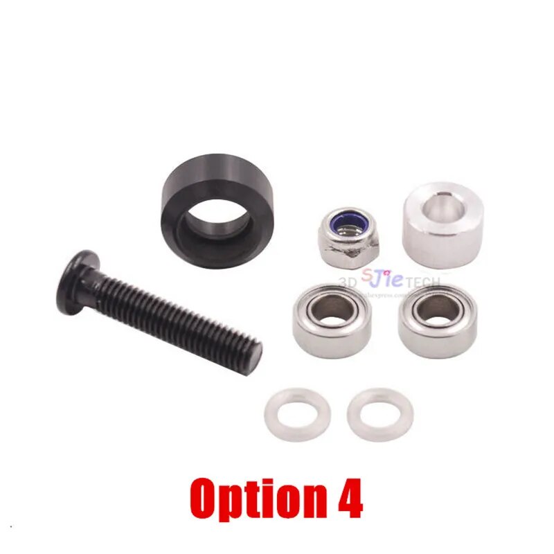 1 set Openbuilds Xtreme Mini V Wheel kit color black / clear for V-slot linear rail/C-Beam Rail/3D printer parts. 