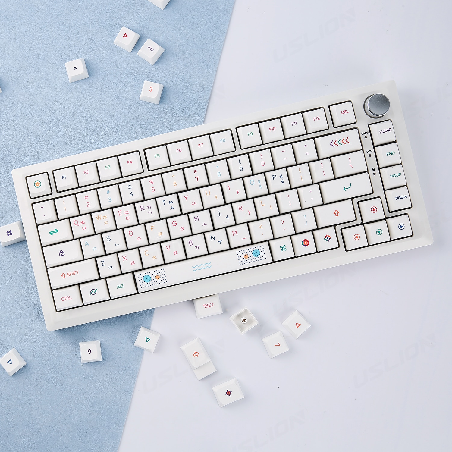 127Keys Korean PBT Keycap Neon Theme XDA Profile For Gaming RGB Mechanical Keyboard Key Caps for Cherry MX Switch English Korea. 