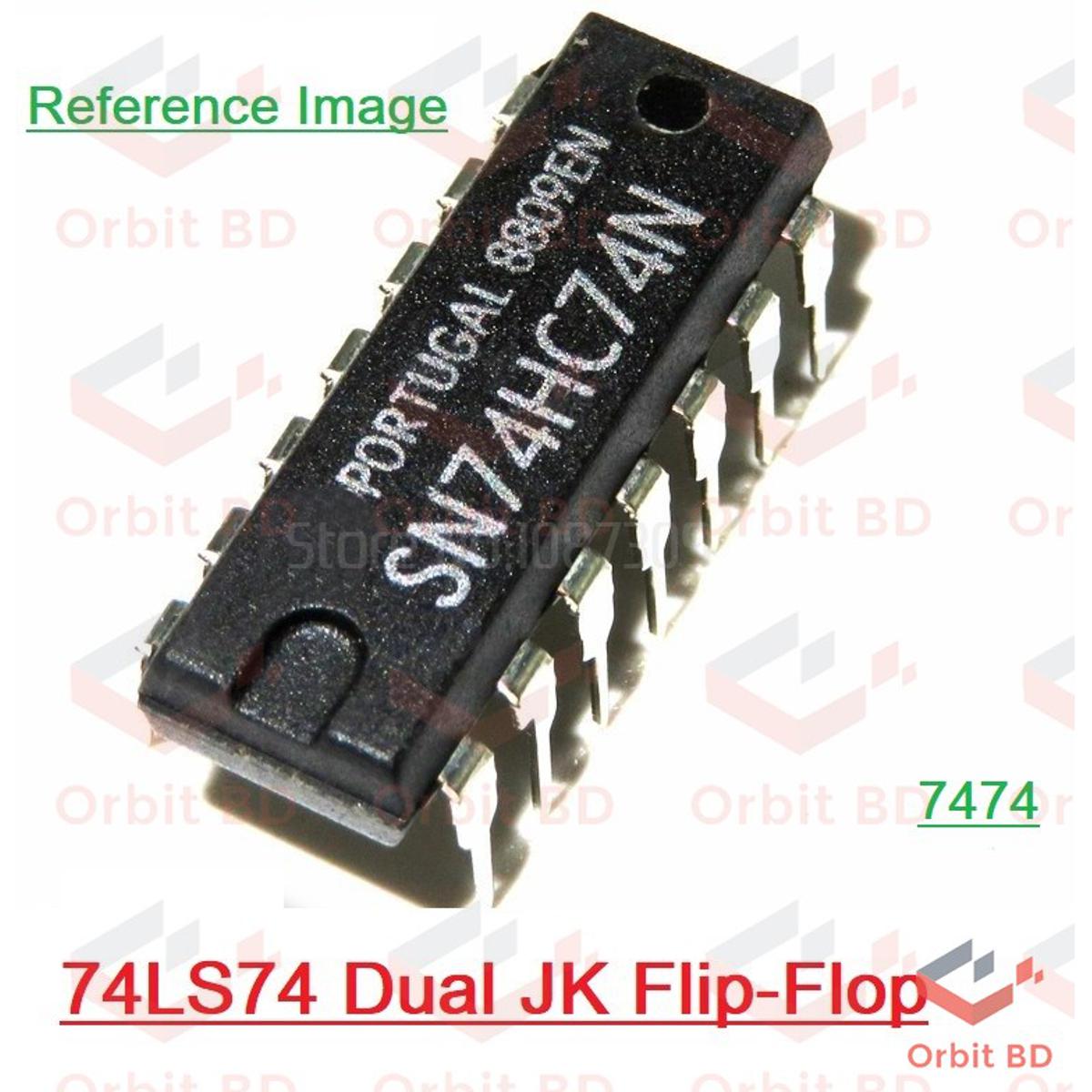 7474 SN74HC74N 74HC74 74LS74 D-Type Flip Flop Dual In Package 14 Pin IC Electrical Circuitry & Parts