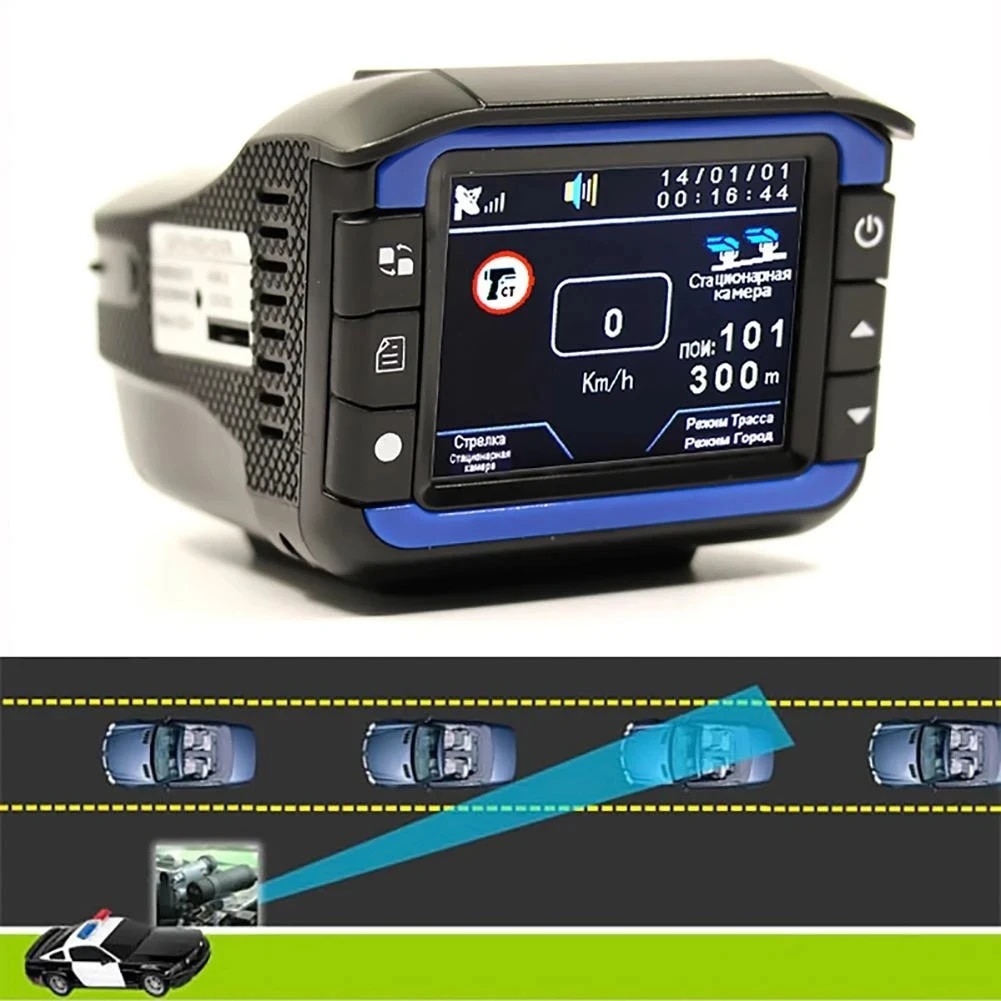 Car Detector 2 In 1 DVR Anti Laser Radar Detector 360 Degree K Ka Ku X Full Band Dvr Dash Cam140 Degree Lens DVR Camera Recorder