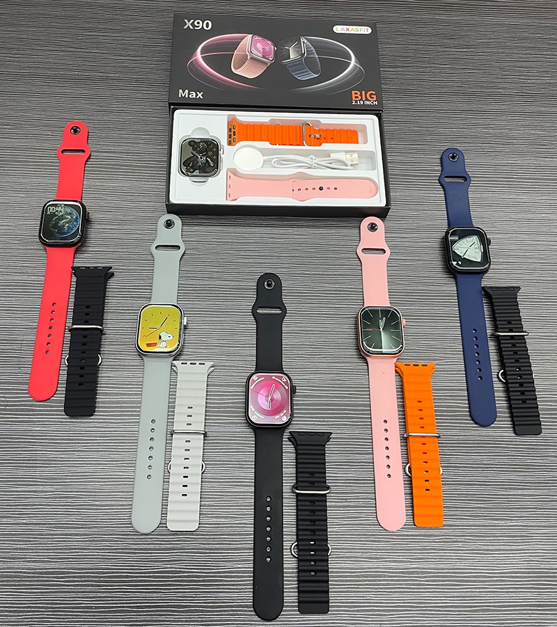 X90 Max Smartwatch 2.19"IPS HD Large Screen Watch Series 9 Watch Magnetic Suction Wireless Charging Game Calculator Smart Watch