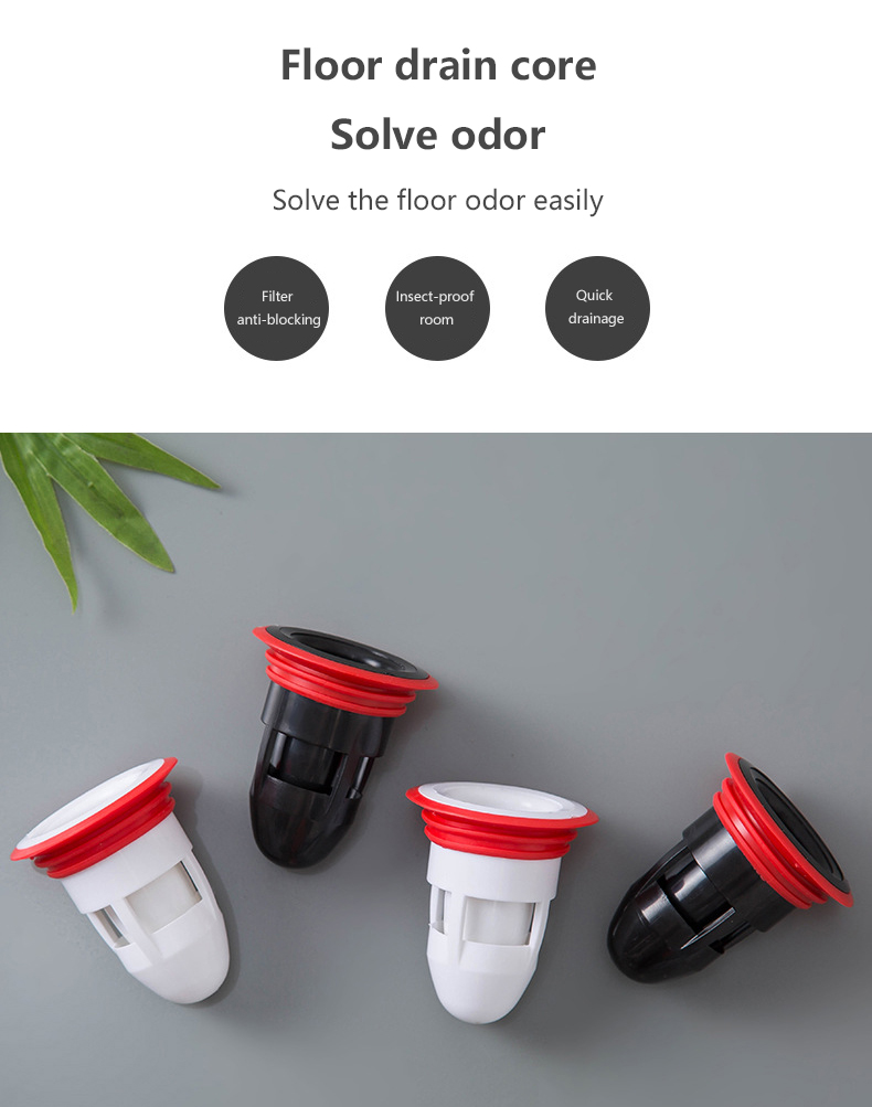 （New）Toilet Deodorant Floor Drain Core Bathroom Inner Core ewer Pet Control ilicone Anti-odor Artifact good effect and eay to ue. 
