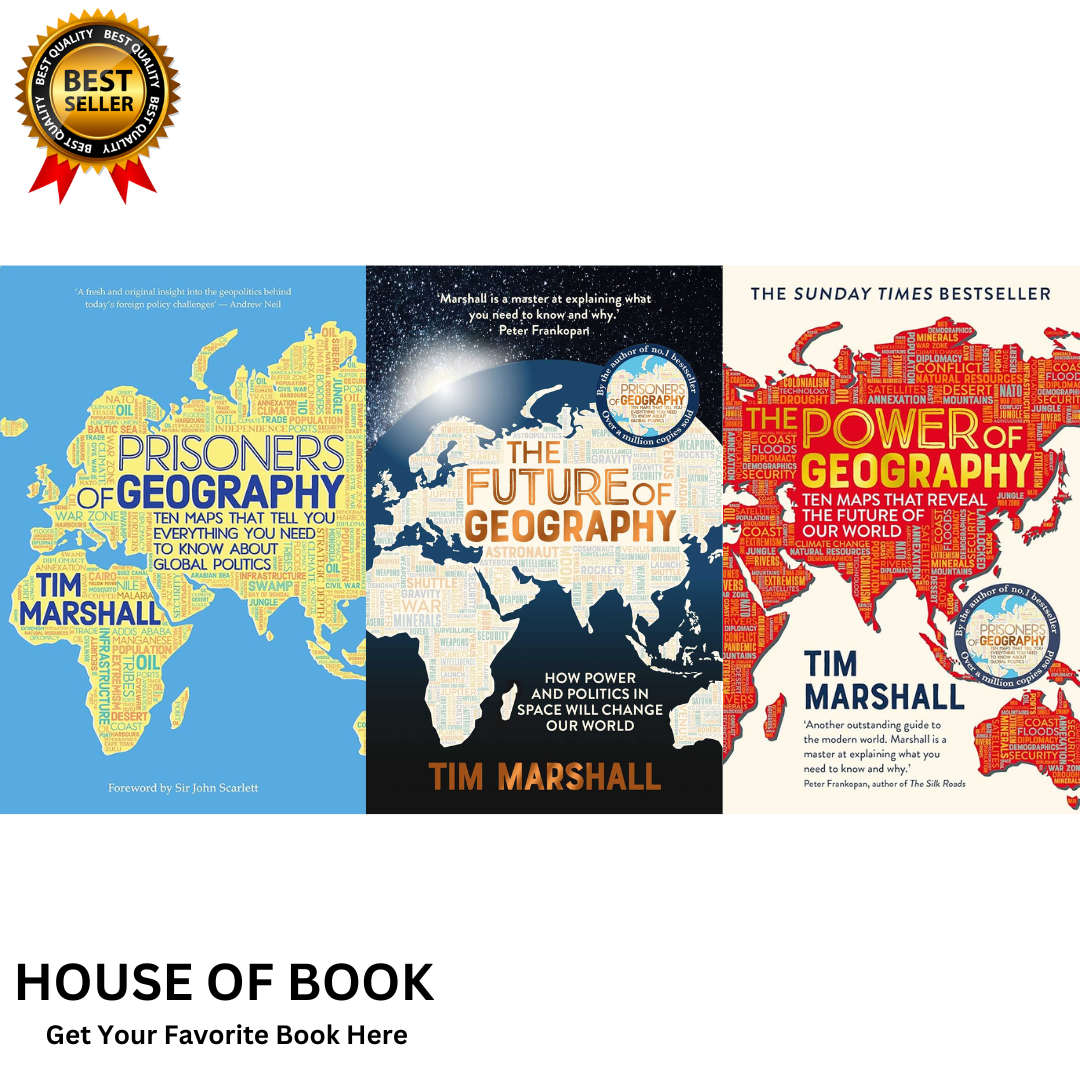Tim Marshall 3 Books Collection Set (Prisoners of Geography, The Power of Geography, The Future of Geography) by Tim Marshall (Off-White)