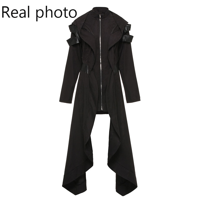 Womens gothic hot sale trench coat