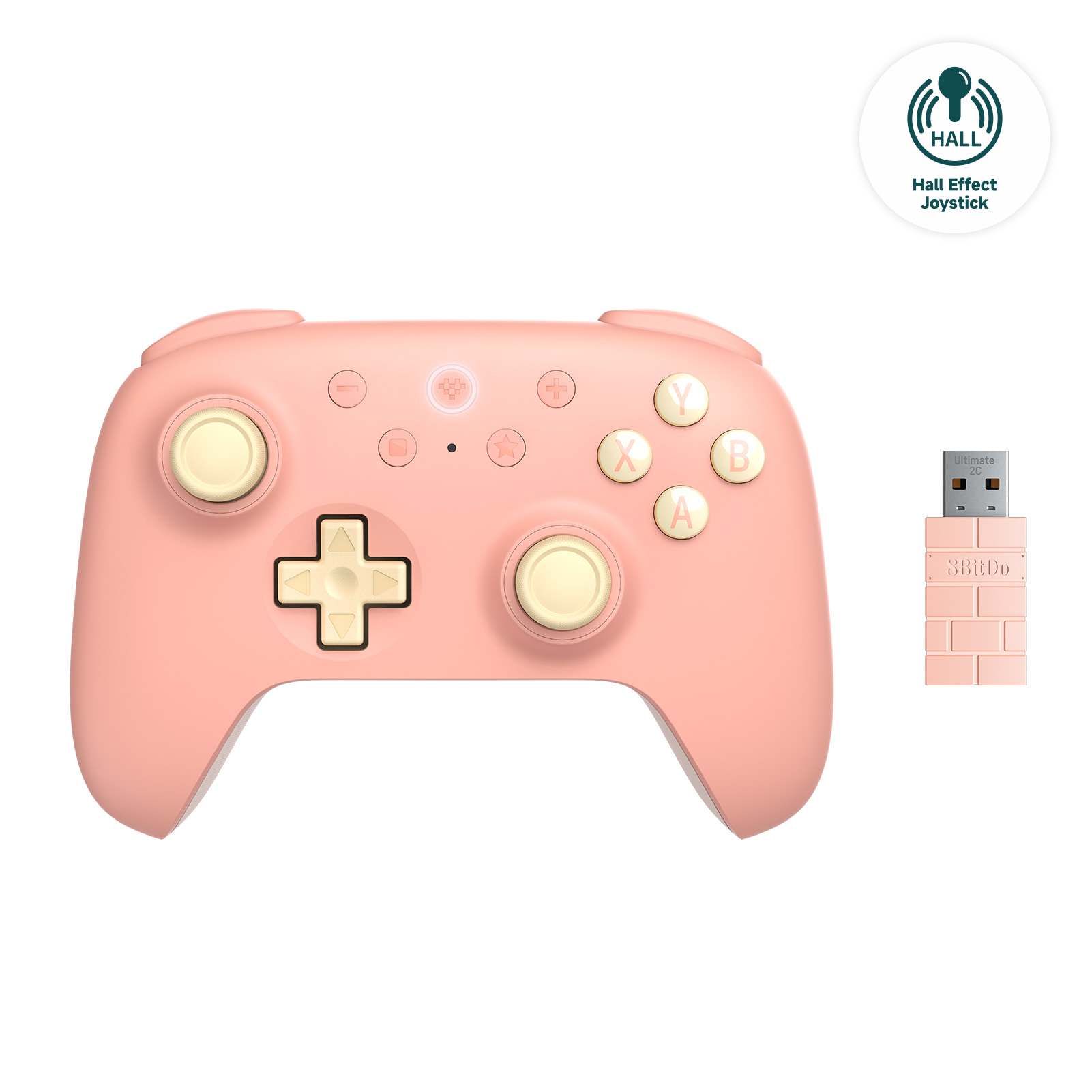 8BitDo Ultimate 2C Wireless Game Controller，2.4G Gamepad with Hall ...