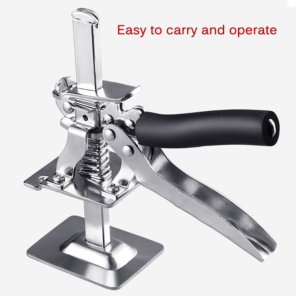 Tile Lifter Labor Saving Arm Hand Lifting Tool Strong Precision Clamping Tool Cabinet Jack Anti-slip Leveling Height Regulator. 