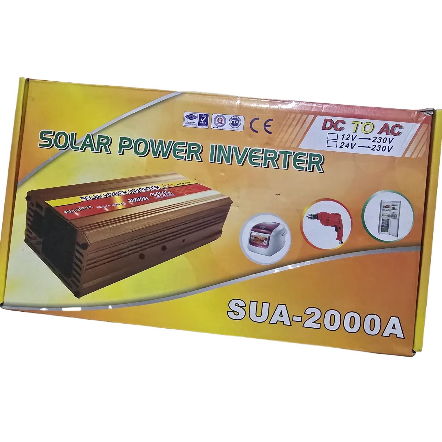 Jongfa 2000W Inverter – DC 12V to AC 230V – Solar Power Inverter ( Only Interver). 