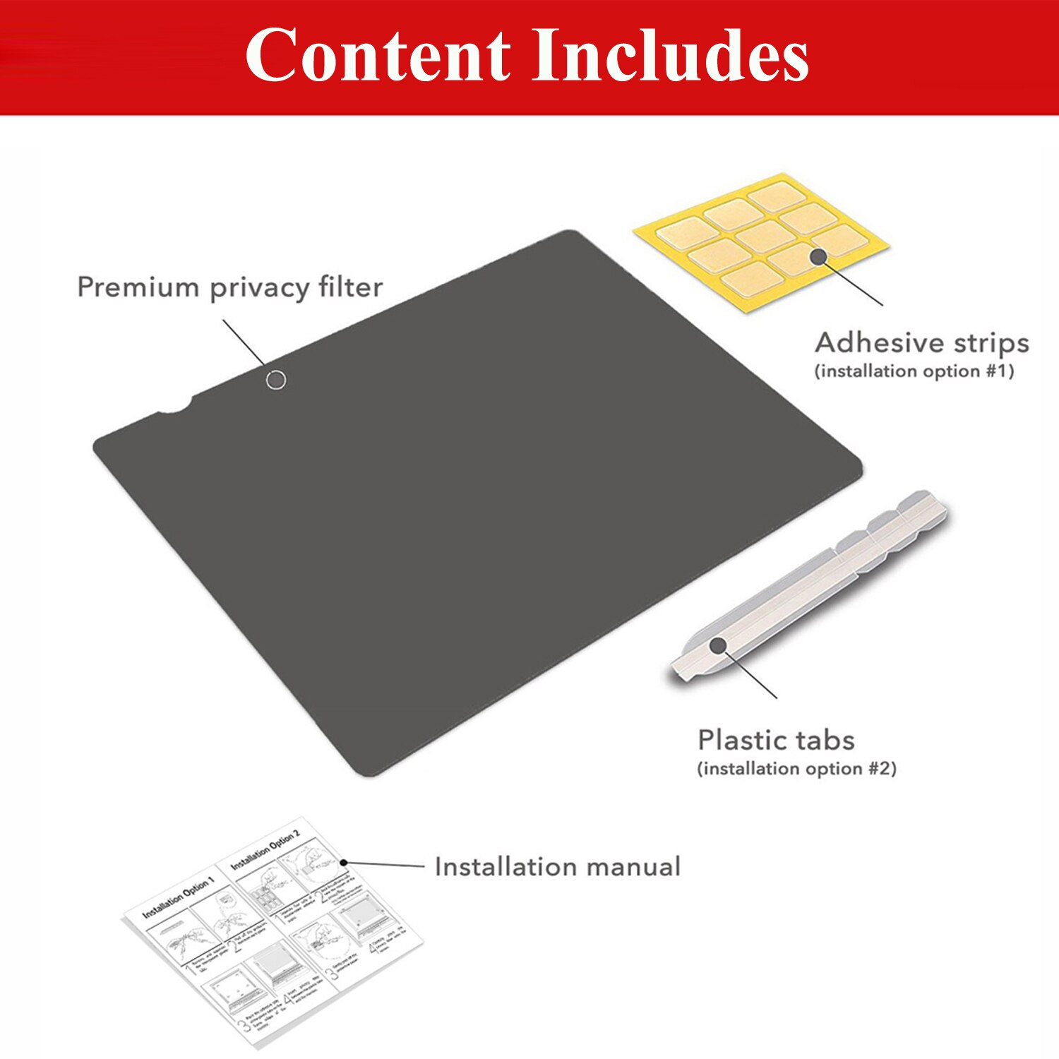 【VisioN Shop】14 inch Anti-Glare Laptop Privacy Filter Screen Protector Film for Computer Monitor Widescreen 16:9 Aspect Ratio. 