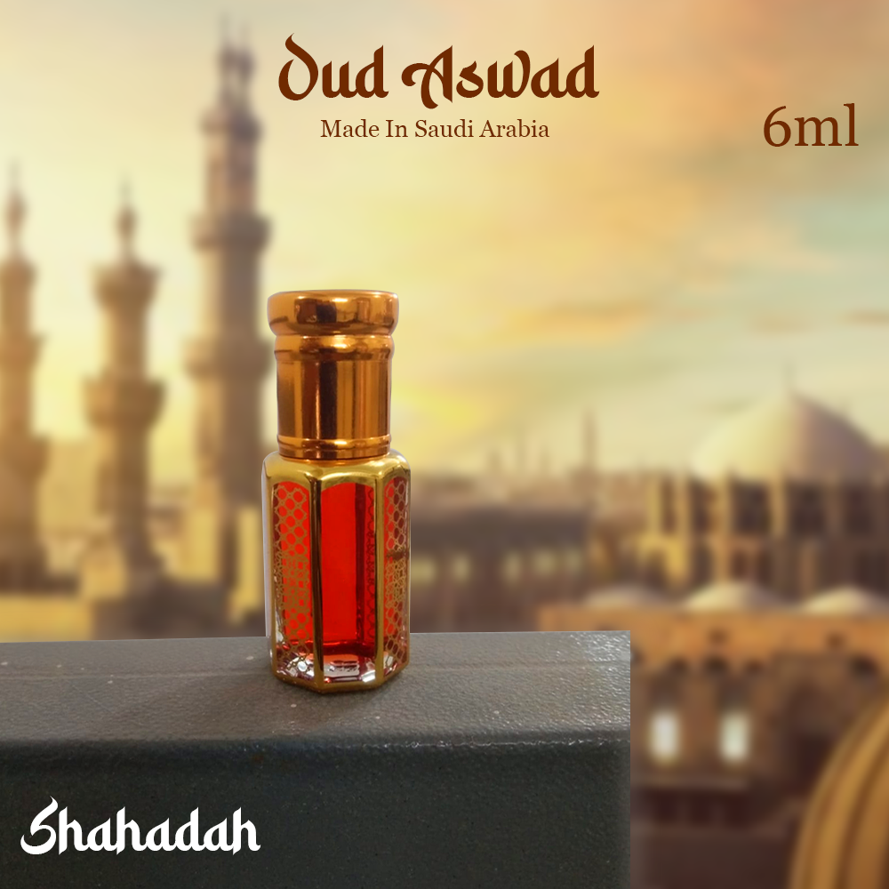 Oud Aswad-Made In Saudi Arbaia -Exclusive Premium Attar For Men- (3ml-6ml-12ml)