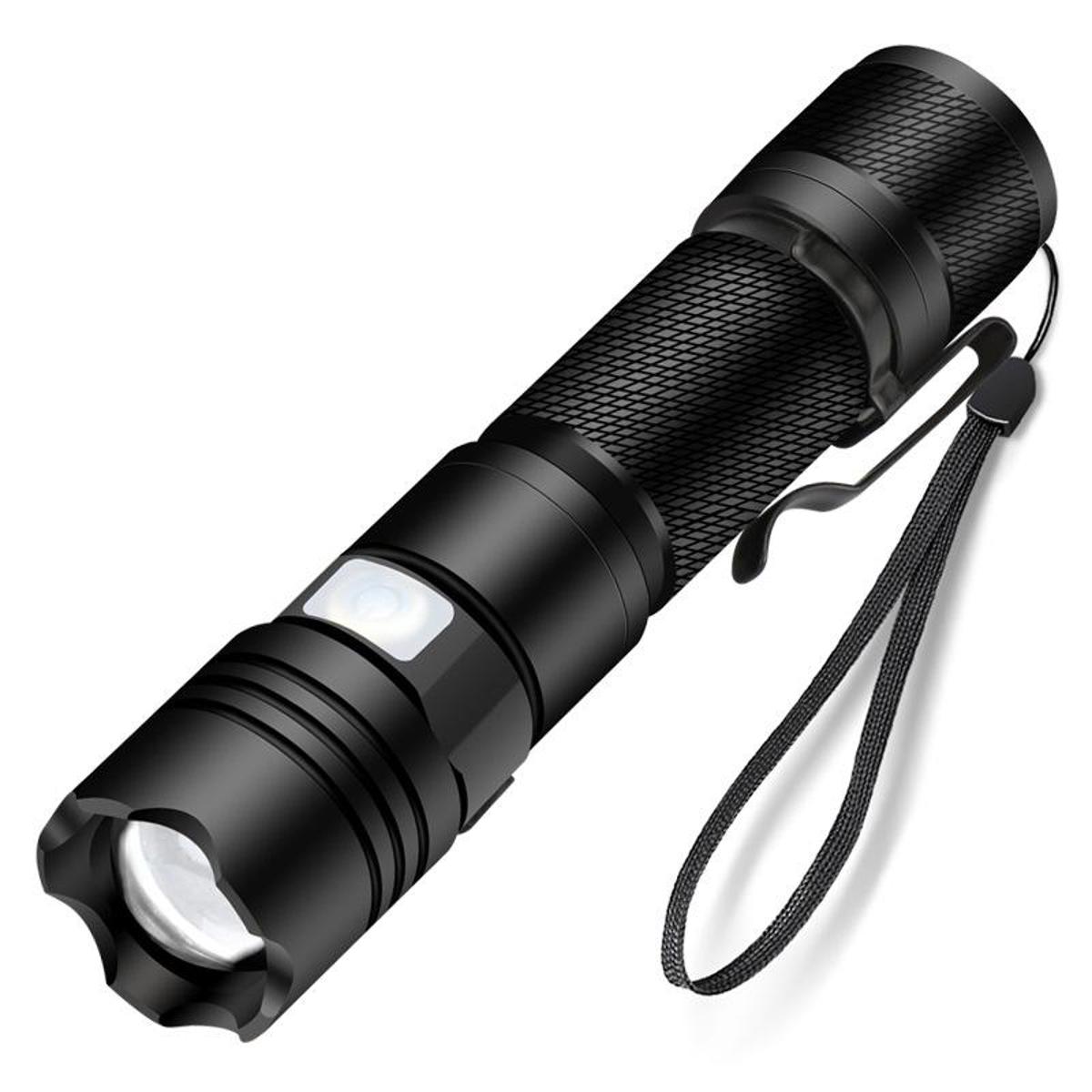 Tactical Flashlight Ultra Bright 800LM 5-mode Zoomable LED Torch Light