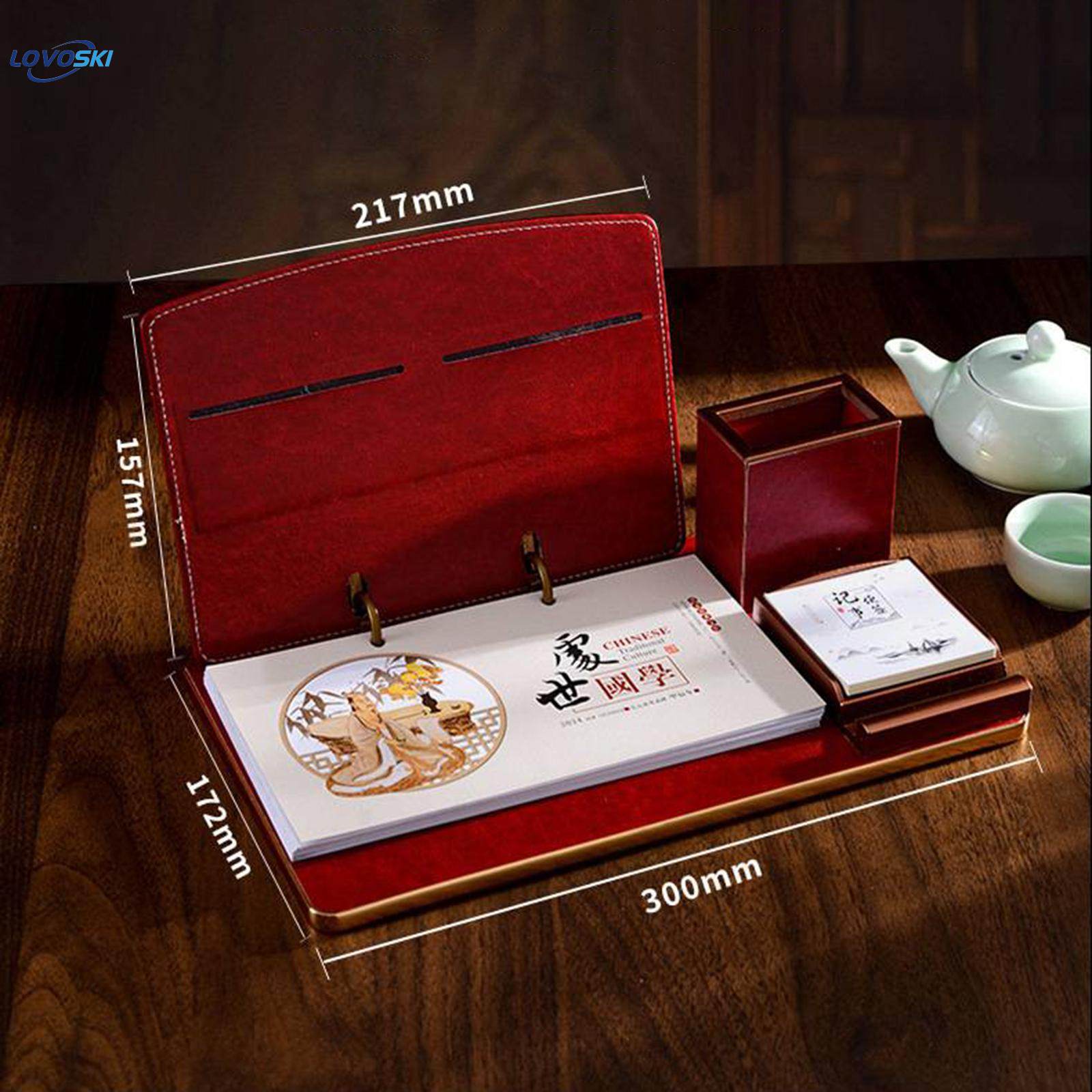 2024 Desk Calendar with Pen Holder Notepad Flip Calendar Desktop Calendar with Holder. 