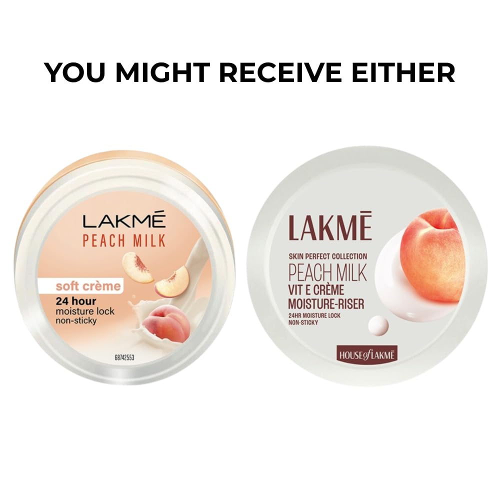 Lakme Skin Perfect Collection Peach Milk Vitamin E Cream Moisturiser 50g. 