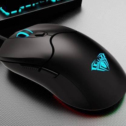 AULA S13 Wired Gaming Mouse, Professional Office Mouse, 6 Button 3600DPI Backlight Mouse For Gamer Desktop PC. 