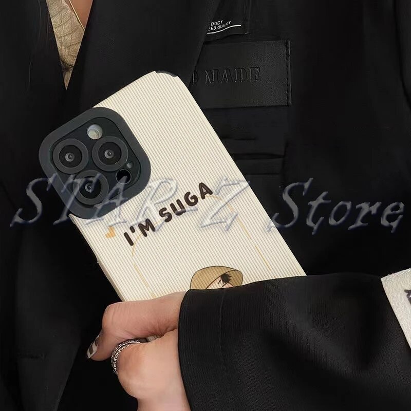 Cute Cartoon Kpop Bad Boy Suga Phone Case for IPhone 15 14 12 11 13 Pro Max 14 Mini 7 8 Plus X XS Max XR D Day Soft Back Cover. 