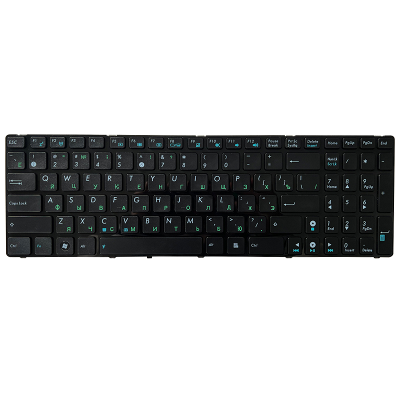 Russian keyboard for Asus K52 k53s X61 N61 G60 G51 MP-09Q33SU-528 V111462AS1 0KN0-E02 RU02 04GNV32KRU00-2 V111462AS1 RU. 