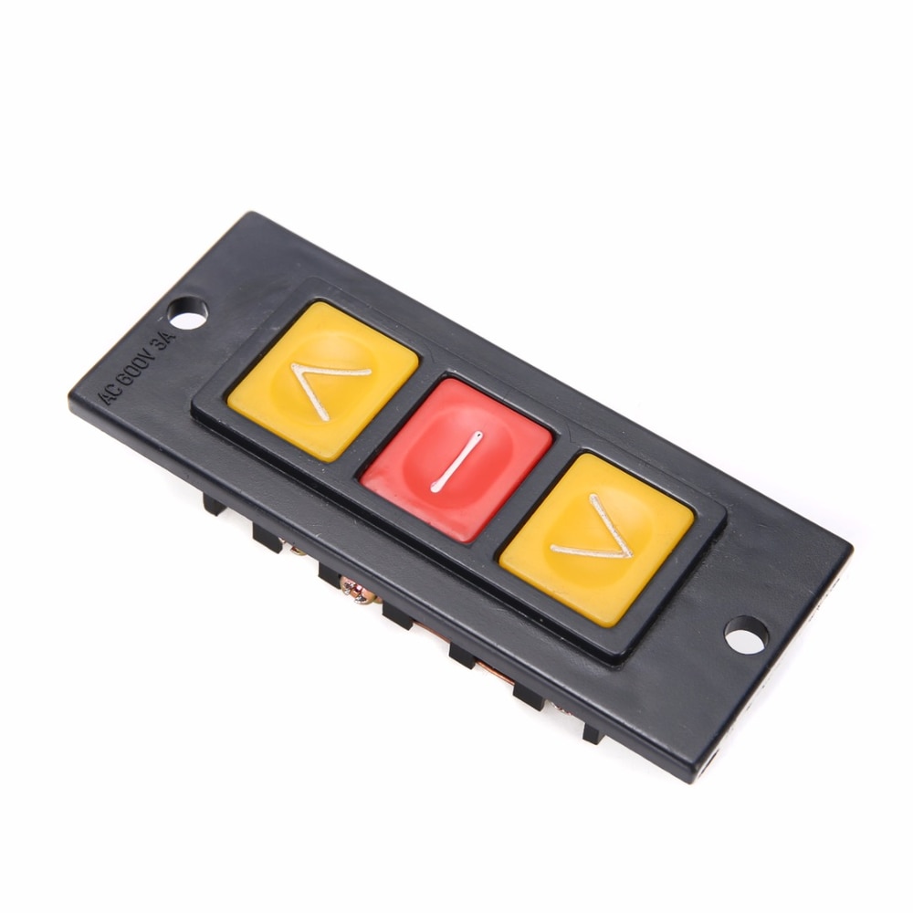【Broad Sunlight shop】Up Down Stop 3 Buttons Switch Black Plastic Housing Push Button Switches For Electric Roller Shutter ty Door. 