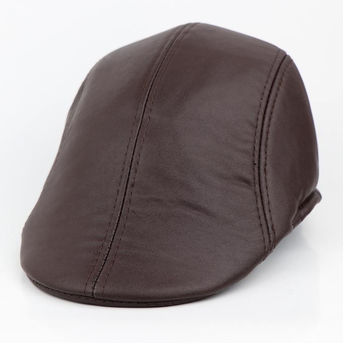 leather golf cap