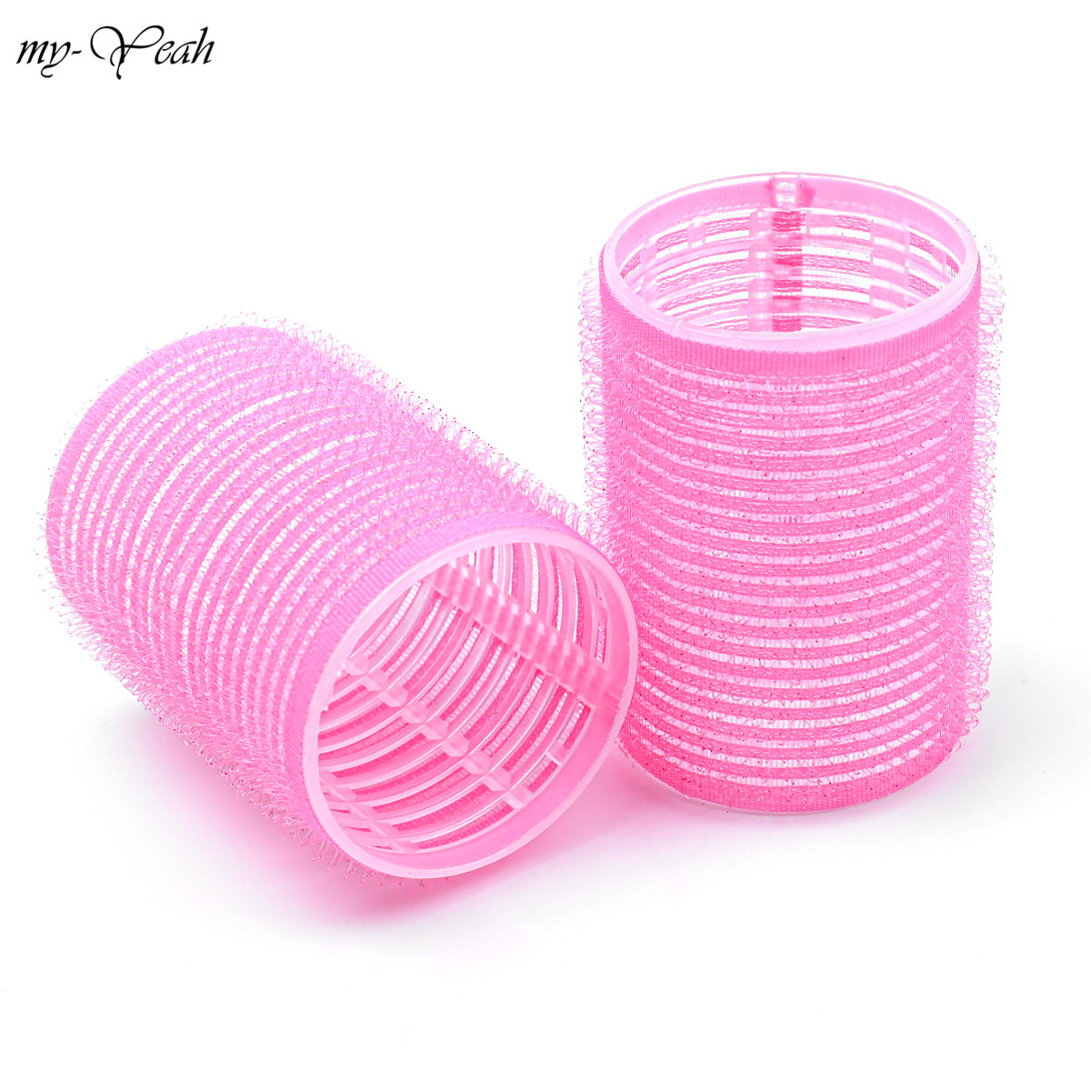 6Pcs/Set Hair Roller Multiple Size Natural Curls Bang Curlers Self-adhesive Roller Fluffy Hair Home Use DIY Styling Tools. 