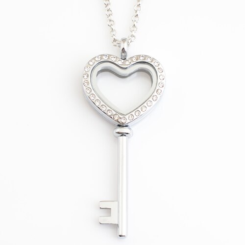 【VisioN Shop】arrive polished floating locket,AQUA KEY TO MY HEART locket included for free)(null). 
