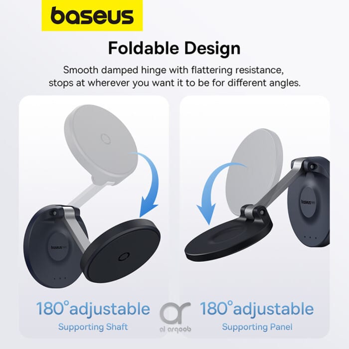 Baseus MagPro Foldable Magnetic Phone Holder 360° Rotatable Adjustable Arm Wall-Mounted Stand. 