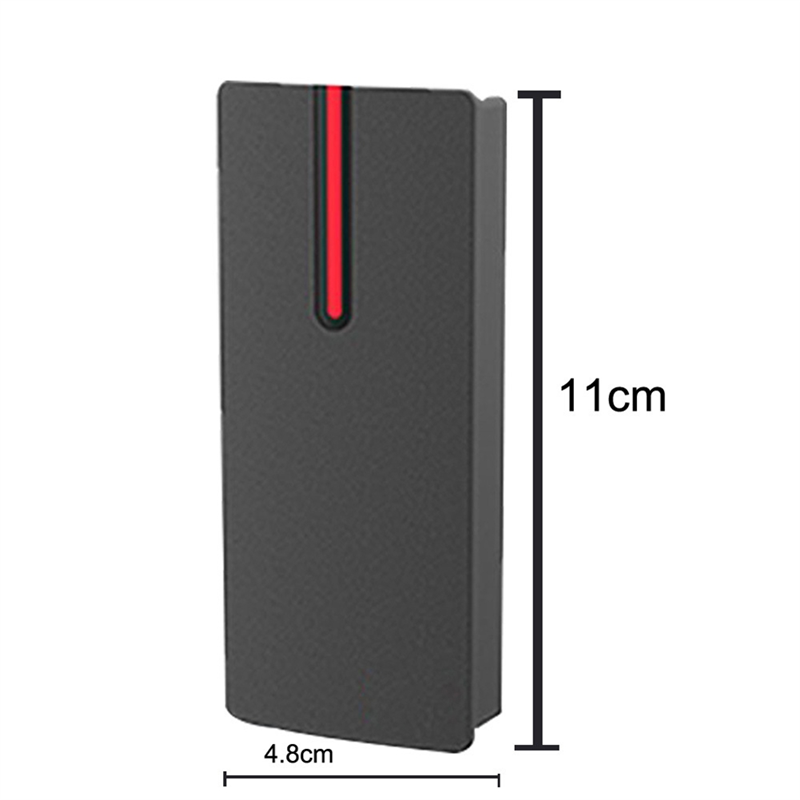 IP68 Waterproof IC Card Reader 13.56Khz Proximity Card Access Control Slave Reader Support Wiegand 26/34 Output. 
