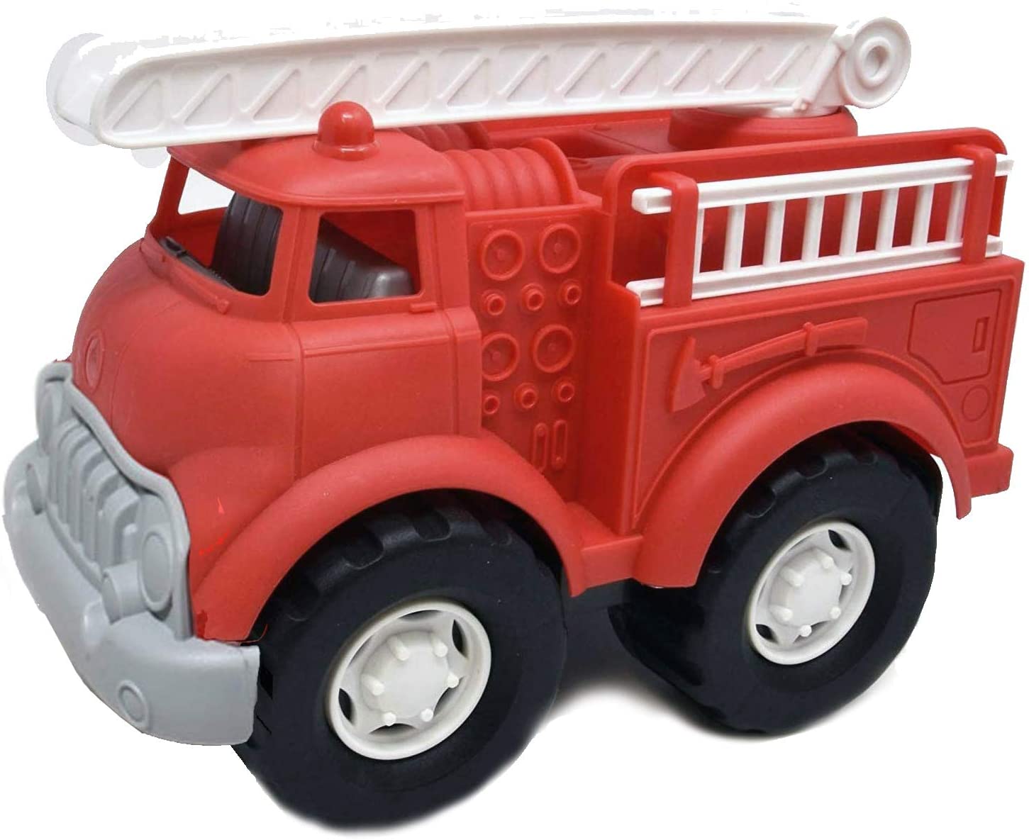 Kids Fire Truck Toy Big Size For Toddlers Boys And Girls Fireman Engine Vehicle With Rescue Ladders For Indoor And Outdoor Imaginative Play- Red. 